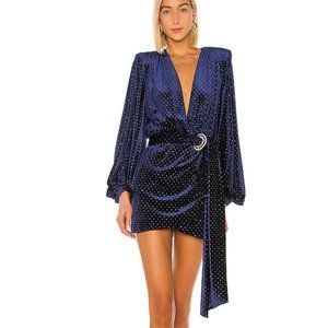 Navy Blue Velvet Dress